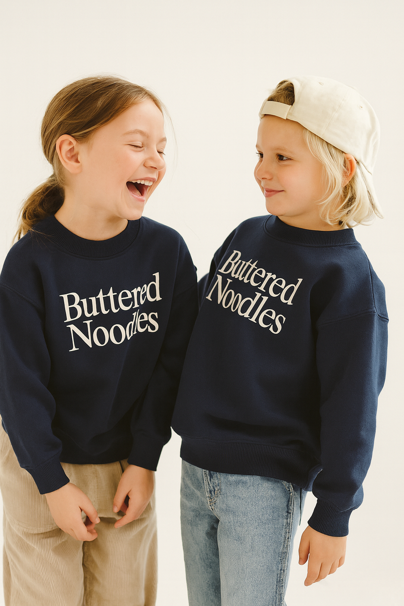 Kids crewneck sweatshirt - buttered noodles-zoom-