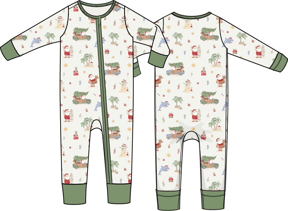Beach Christmas - Convertible Romper-1