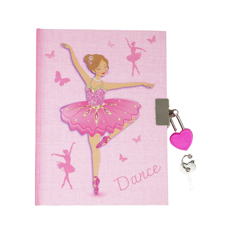 Bejeweled Ballerina Scented Lockable Diary-zoom-