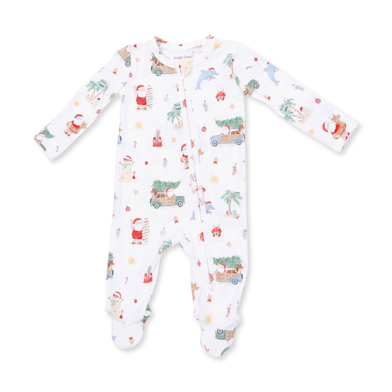 Beach Christmas - 2 Way Zipper Footie-zoom-