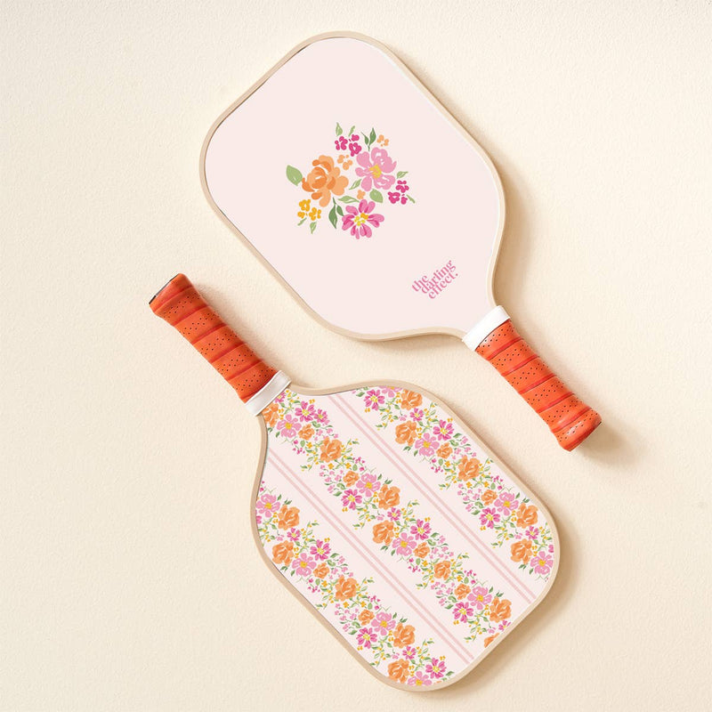 Pickleball Paddle–Lively Flora Pink-zoom-
