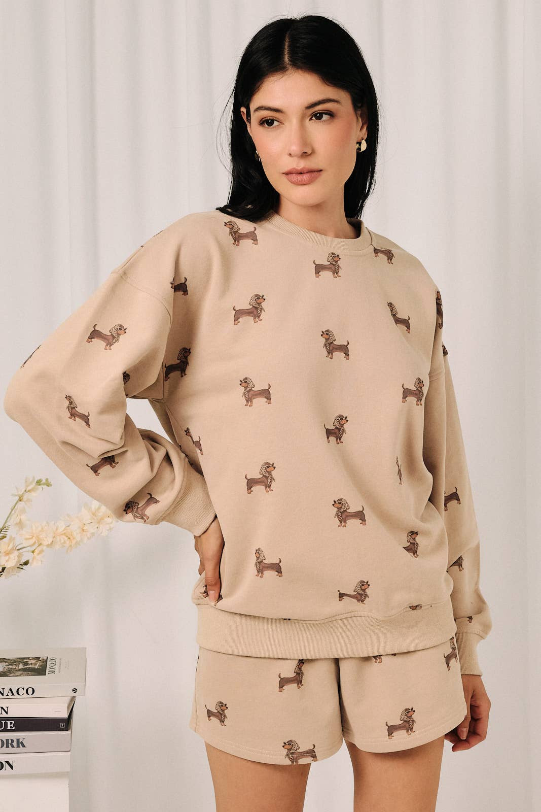 WEENIE PRINT SWEATSHIRT-1