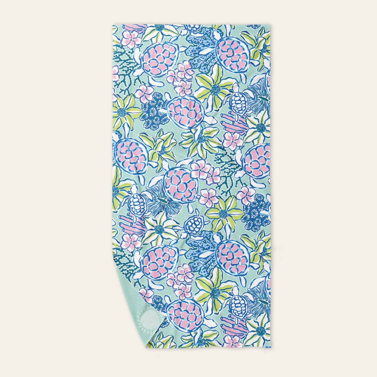 XL Quick-Dry Beach Towel–Coastal Cove