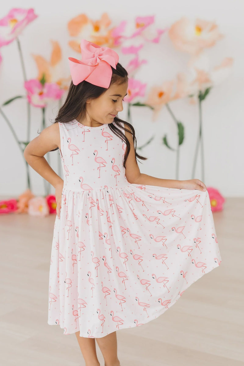 Pink Paradise Tank Twirl Dress-zoom-
