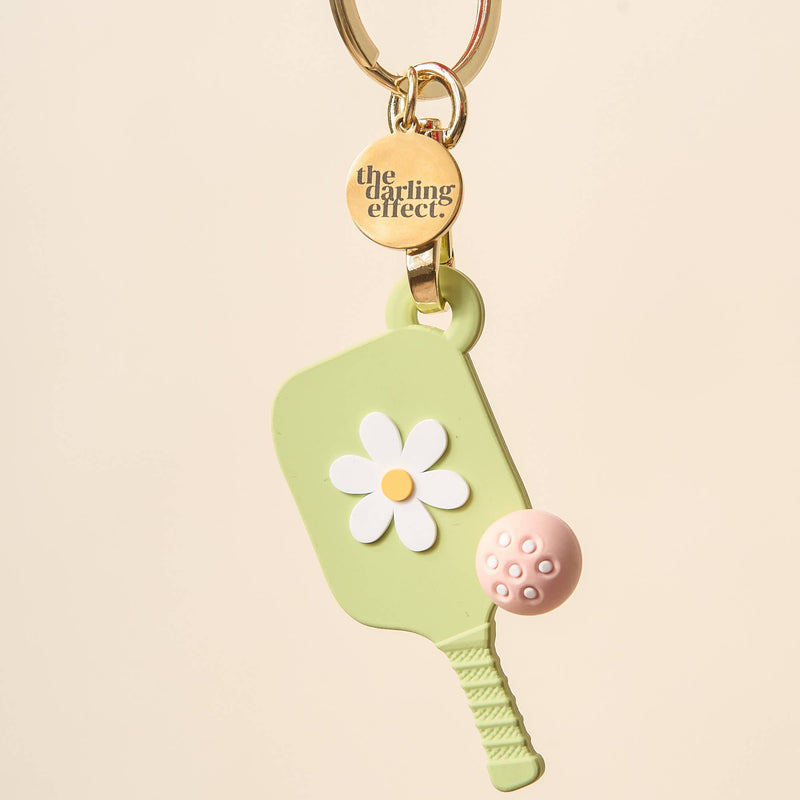Pickleball Paddle Keychain-Green-zoom-