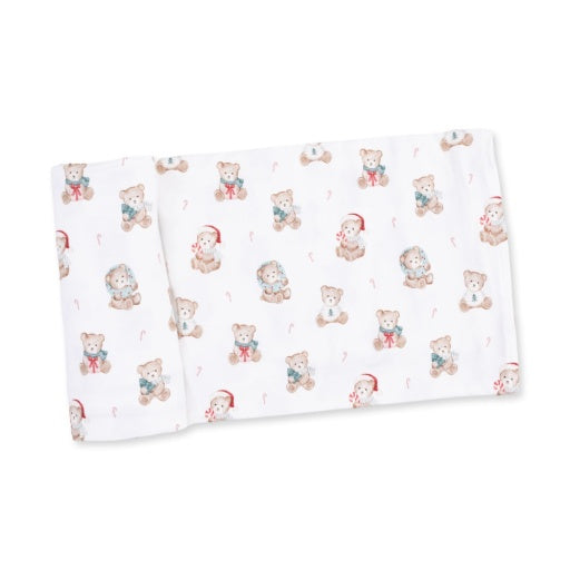 Christmas Teddy Bears Uni - Swaddle Blanket-zoom-1