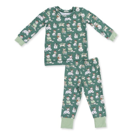 Christmas Dogs Uni - Long Sleeve Loungewear Set-zoom-1